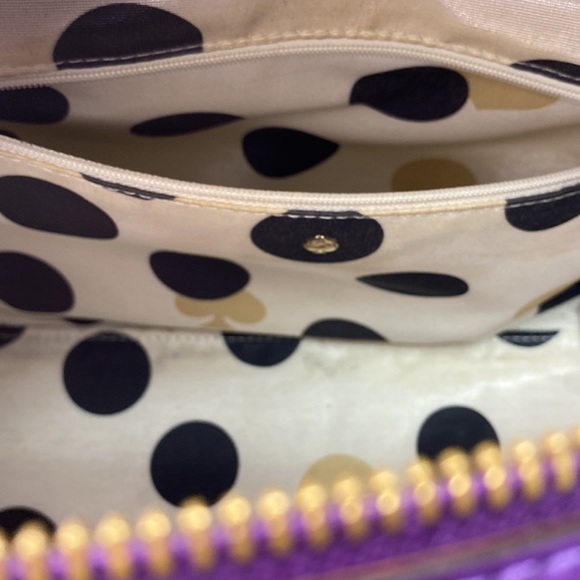 Kate Spade ♠️♠️♠️ Rare Camilla Street Purple Squared Cross Body Purse, Handbag - Picture 12 of 17